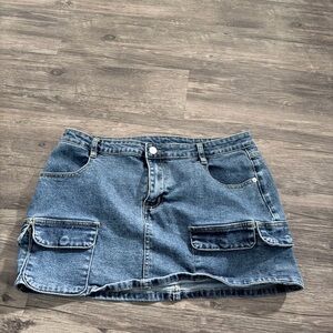 Windsor Blue Denim Mini Skirt